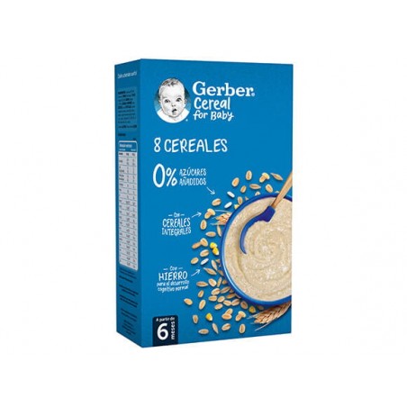 Comprar GERBER 8 CEREALES +6M 500G