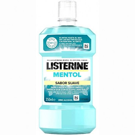 Comprar LISTERINE MENTOL SABOR SUAVE 250 ML