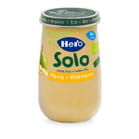 Comprar hero baby solo potito pera y plátano 190g