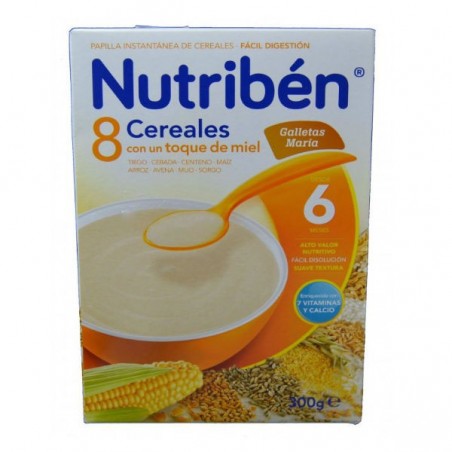 Comprar 8 BOLACHAS DE CEREAIS E MEL NUTRIBÉN MARIA 300 G