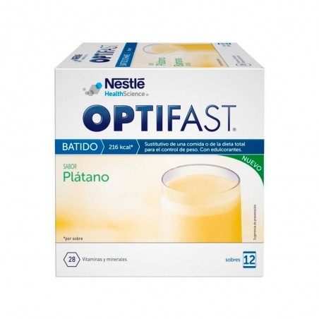 Comprar optifast batido sabor plátano 12 sobres