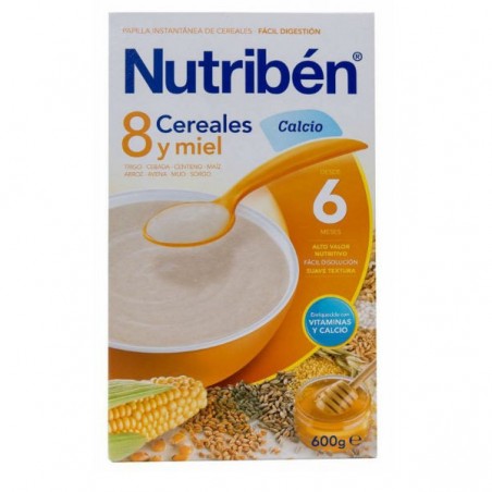 Comprar 8 CEREAIS E MEL DE CÁLCIO NUTRIBÉN 600 G