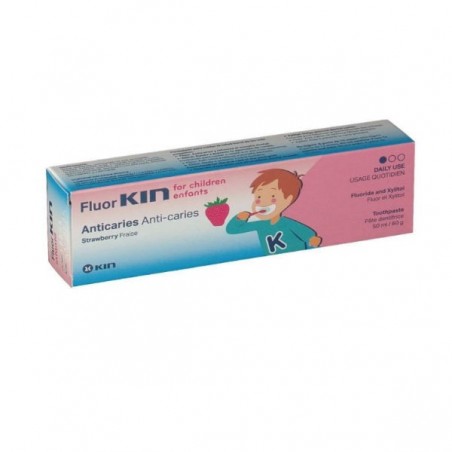 Comprar KIN PASTA DE DENTES INFANTIL DE MORANGO COM FLÚOR 50 ML