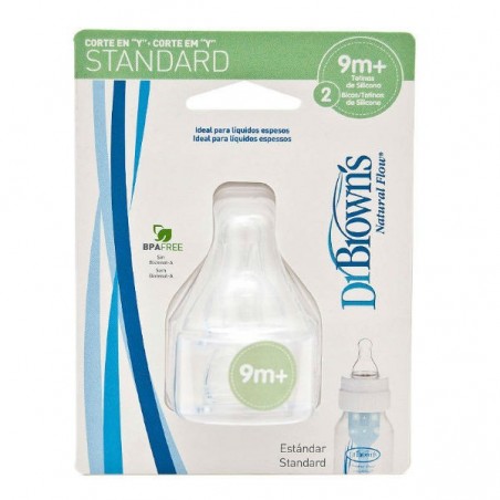 Comprar DR TETINA DE SILICONE CASTANHO Y-CUT + 9 MESES