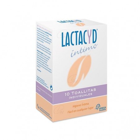 Comprar LACTACYD 10 TOALHETES ÍNTIMOS