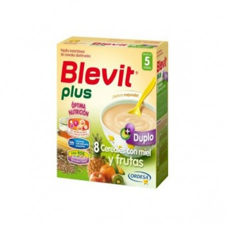 Comprar BLEVIT MAIS DUPLO 8 CEREAIS E FRUTAS 600 G