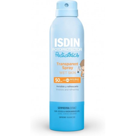 Comprar ISDIN FOTOPROTECTOR PEDIATRICS TRANSPARENT SPRAY SPF 50 WET SKIN 250 ML