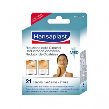 Comprar HANSAPLAST REDUTOR DE CICATRIZ MED 7 CM X 4 CM 21 TIRAS